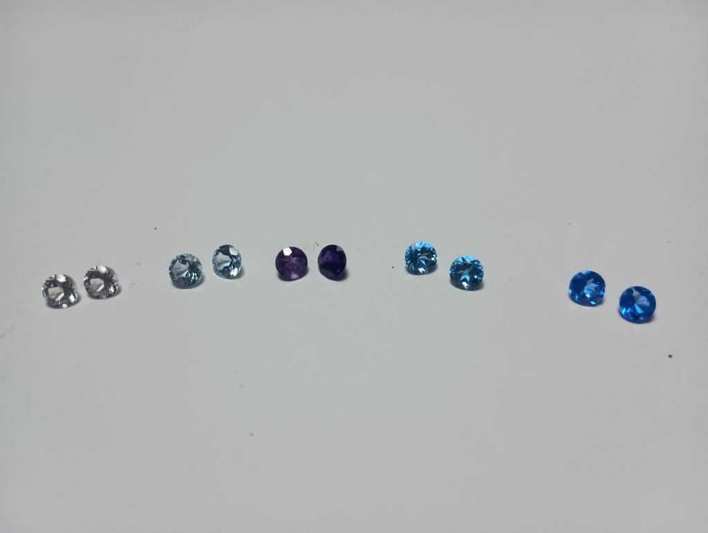 4 mm Round 4 Prong Sterling Silver Earrings