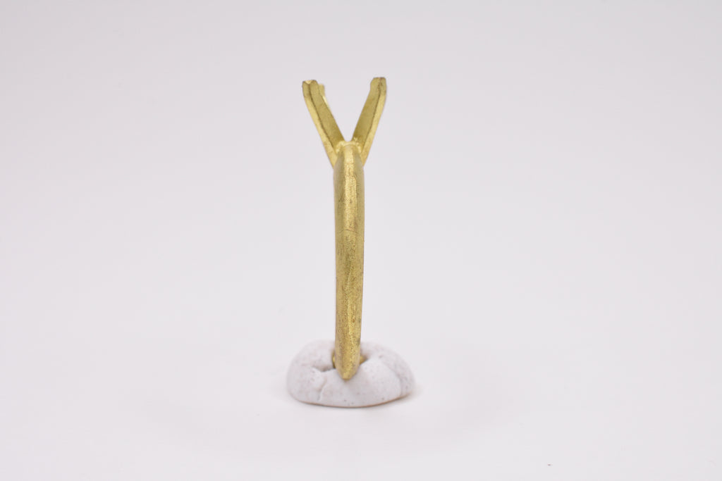 Brass Four Prong Practice Mounting