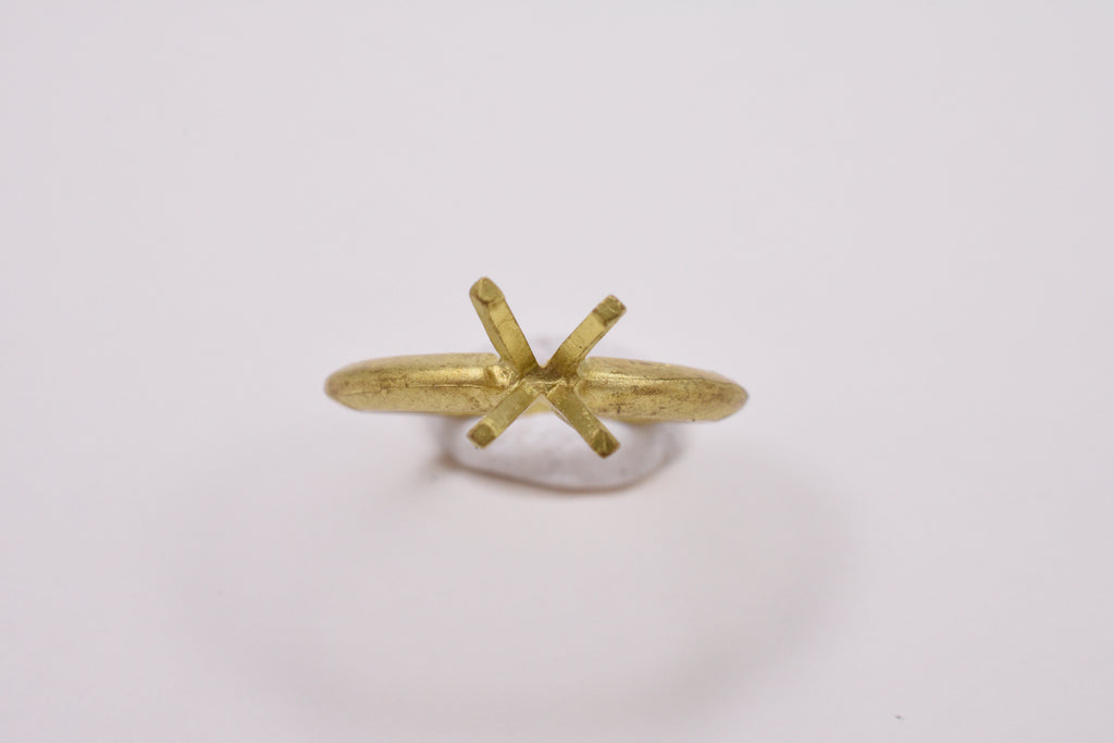 Brass Four Prong Practice Mounting