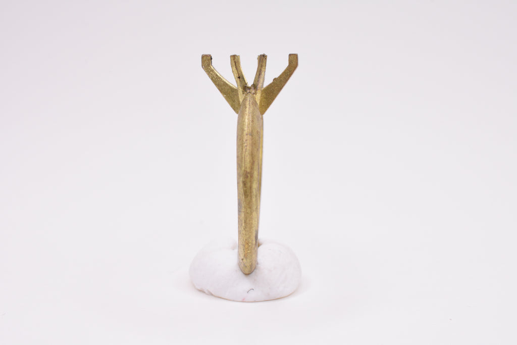 Marquise Shaped Brass Practice Mounting