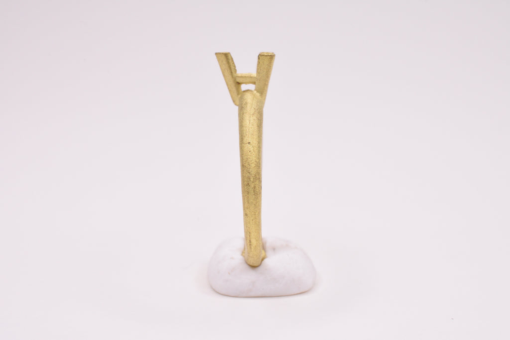Trillion Shaped Brass Practice Mounting