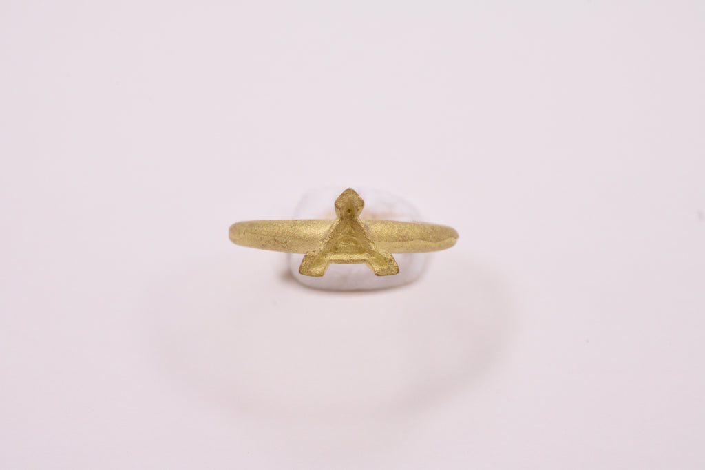 Trillion Shaped Brass Practice Mounting