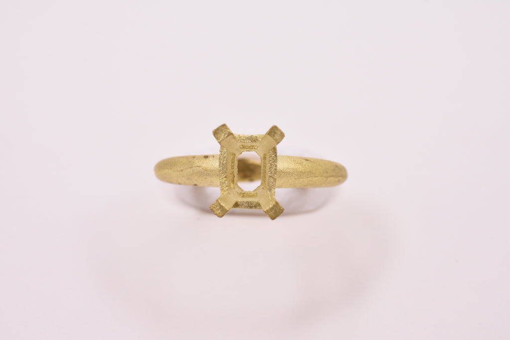 Emerald Shaped Brass Practice Mounting